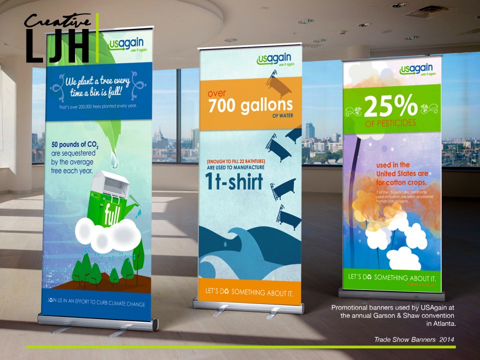 USAgain Trade Show banners